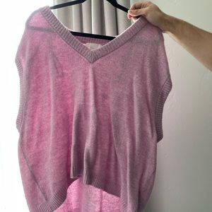 Sweater vest, pink, H&M size L